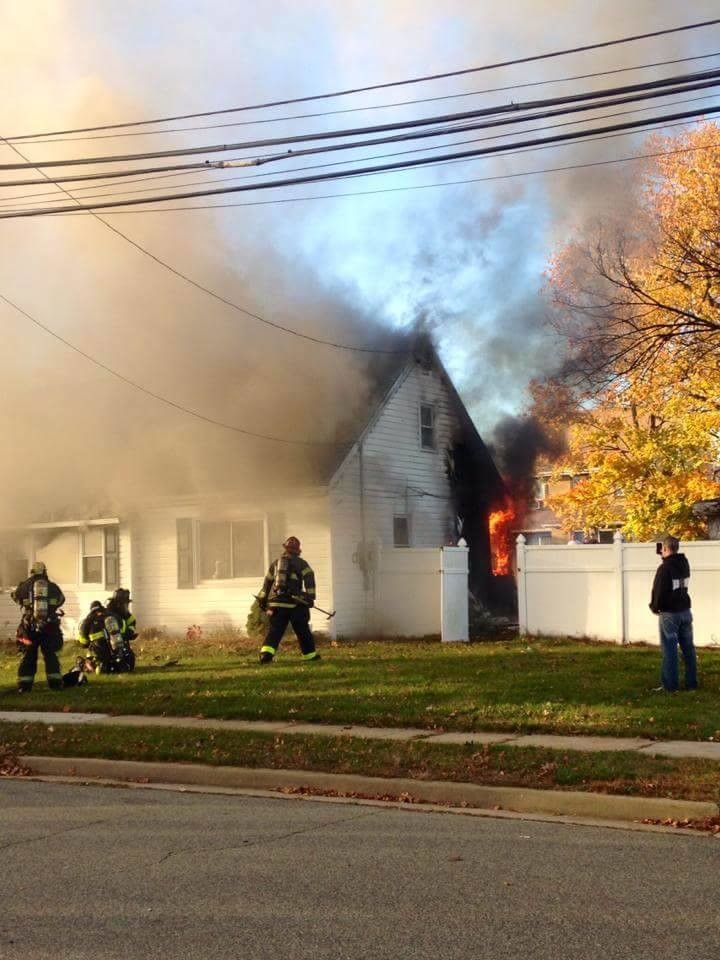 The fire at 292 Perkins Avenue on Nov. 15.