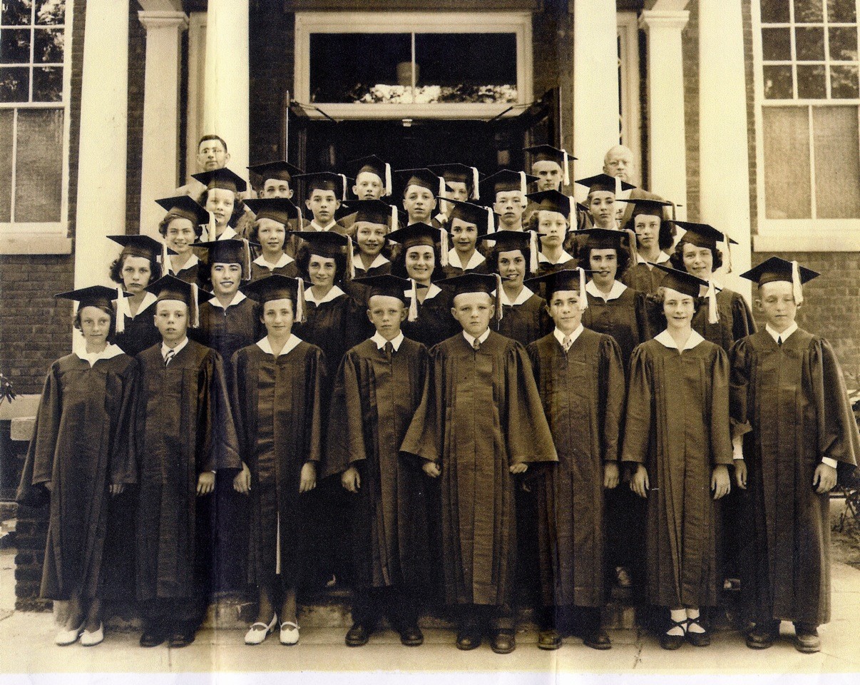 The 1949 graduating class of the Front Street School.