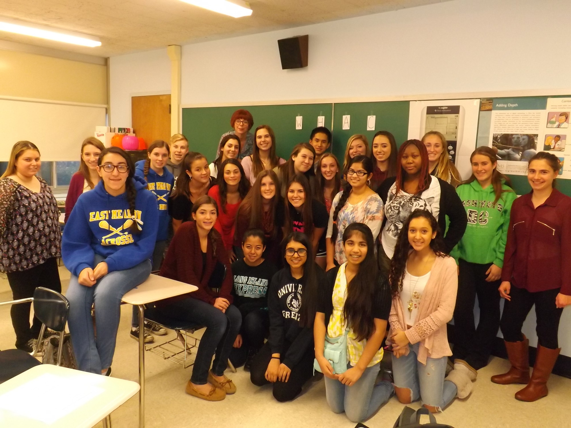 East Meadow High School’s World Hunger Action Club has grown from a handful of members to about 40 since its creation about five years ago.