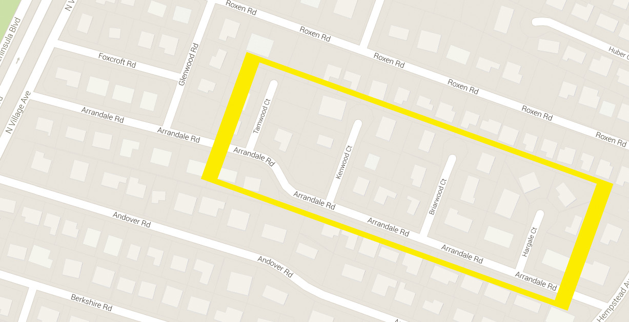 The four Dead-end streets off of Arrandale Road will be added to the 2014 Road Program.
