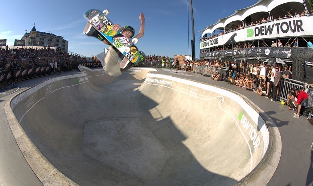 Spohn Ranch Skateparks was selected by the city to build a new skate park at the Recreation Center. The company was hired by Alli Sports and NBC to construct a world-class bowl for the Dew Tour’s Beach Championships in Ocean City, Maryland, pictured, earlier this year.