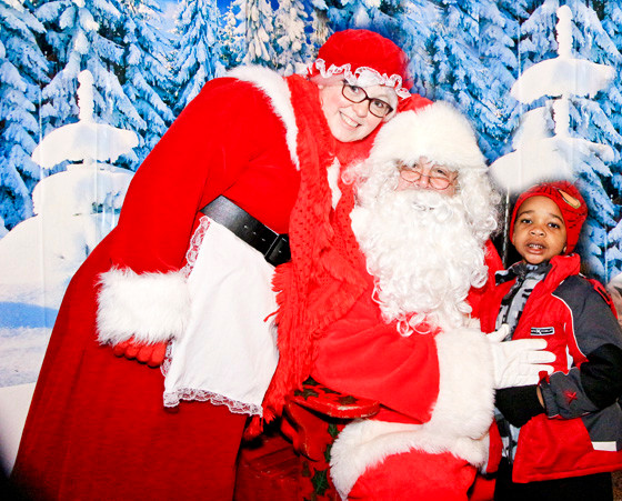 Children had the chance to meet Santa and Mrs. Claus during the event and took full advantage of the opportunity.