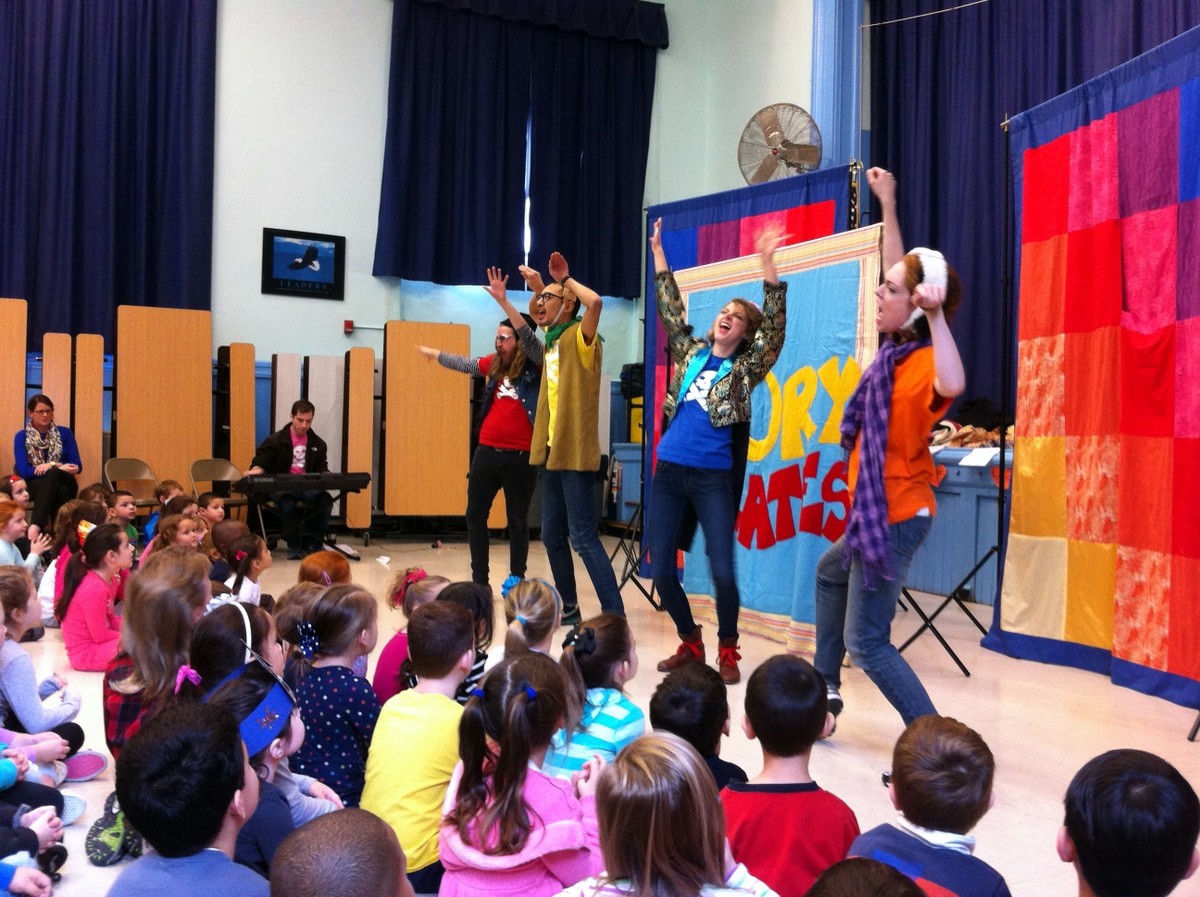 Student at Centre Avenue enjoyed the world premiere  performance of the “New Story Show.”