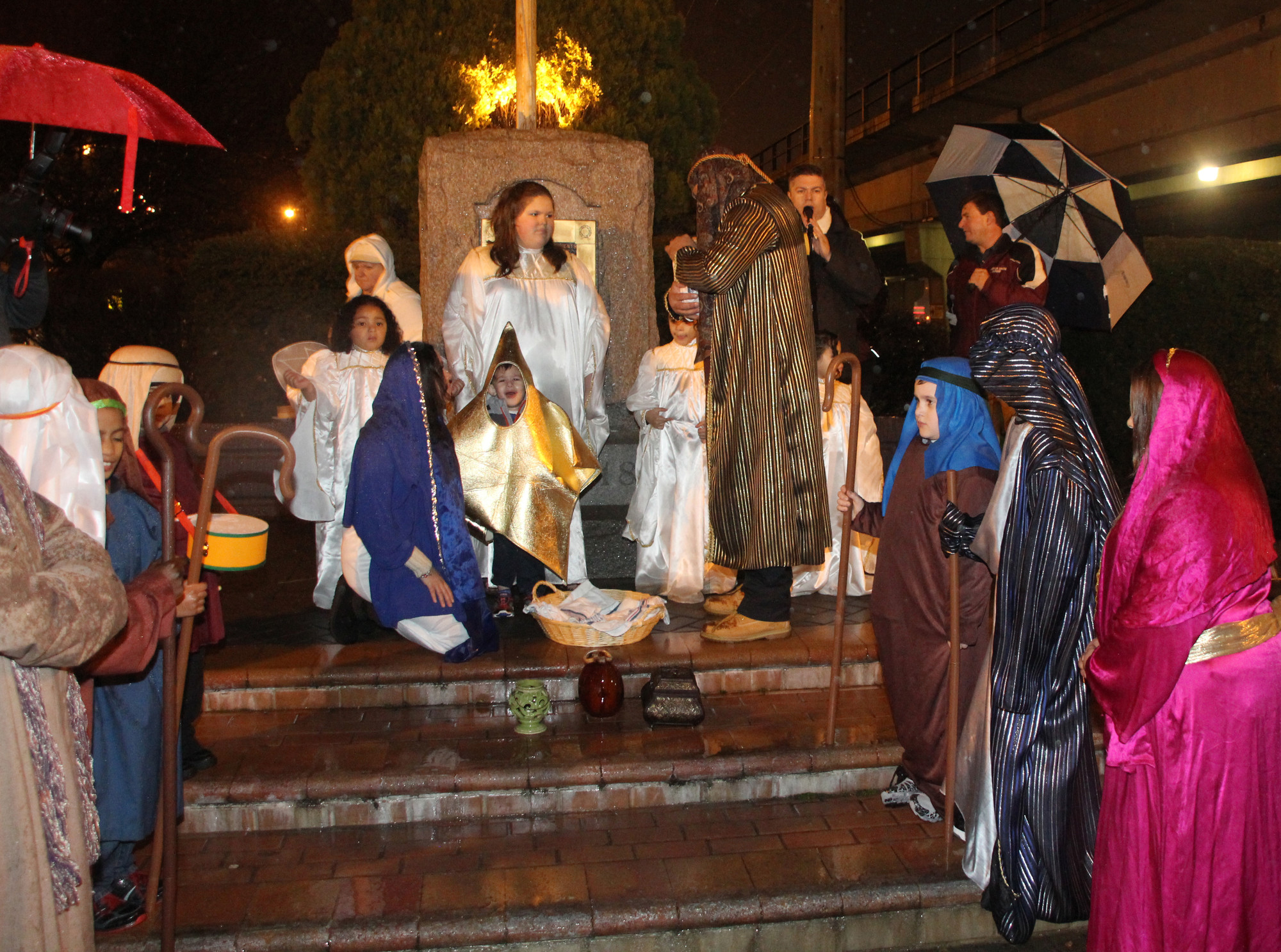 Connect Church members performed the Christmas pageant.