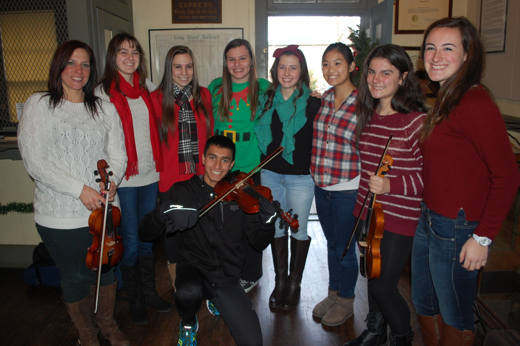 Wantagh High School orchestra students were among the day’s entertainers.
