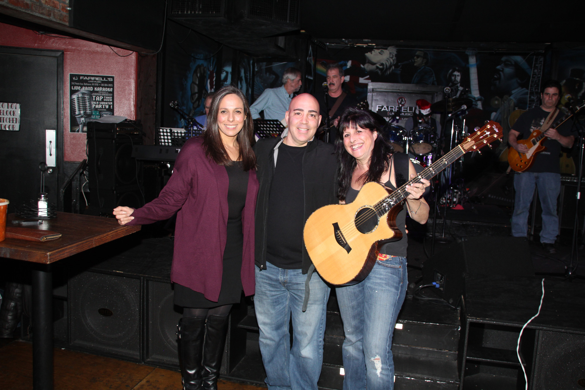 Greta Guarton, executive director of the Long Island Coalition for the Homeless, KJ Farrell’s owner Kevin Sheehan and Carine Firestone, a Bellmore resident who organized an event to benefit the charity at the restaurant, gathered for a day of philanthropy and fun.