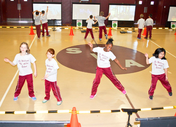The iGame4 program gave children a full body workout.