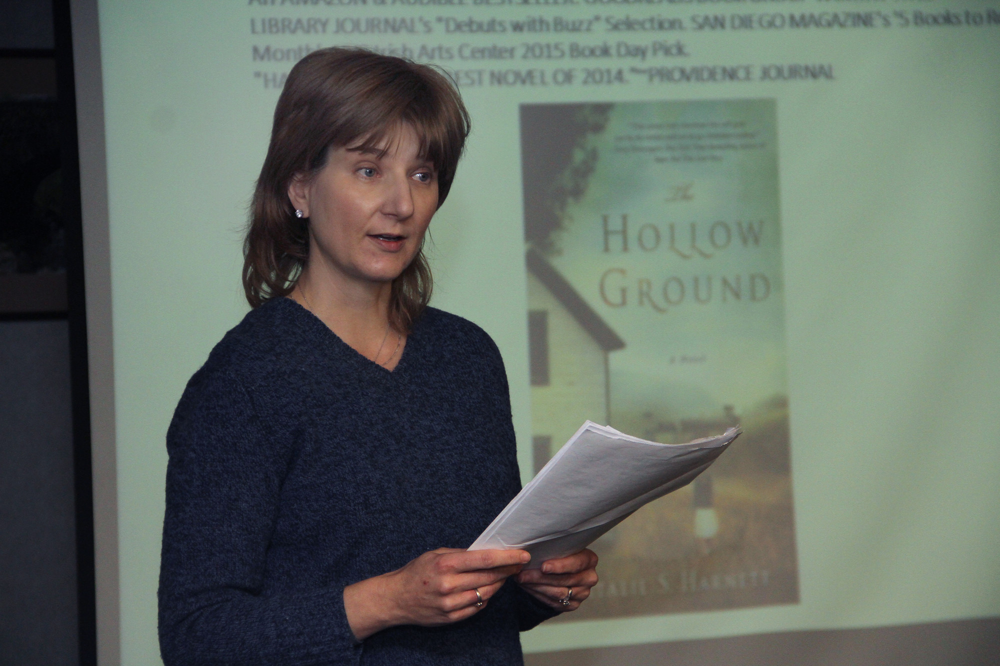 Natalie Harnett read excerpts from her book.