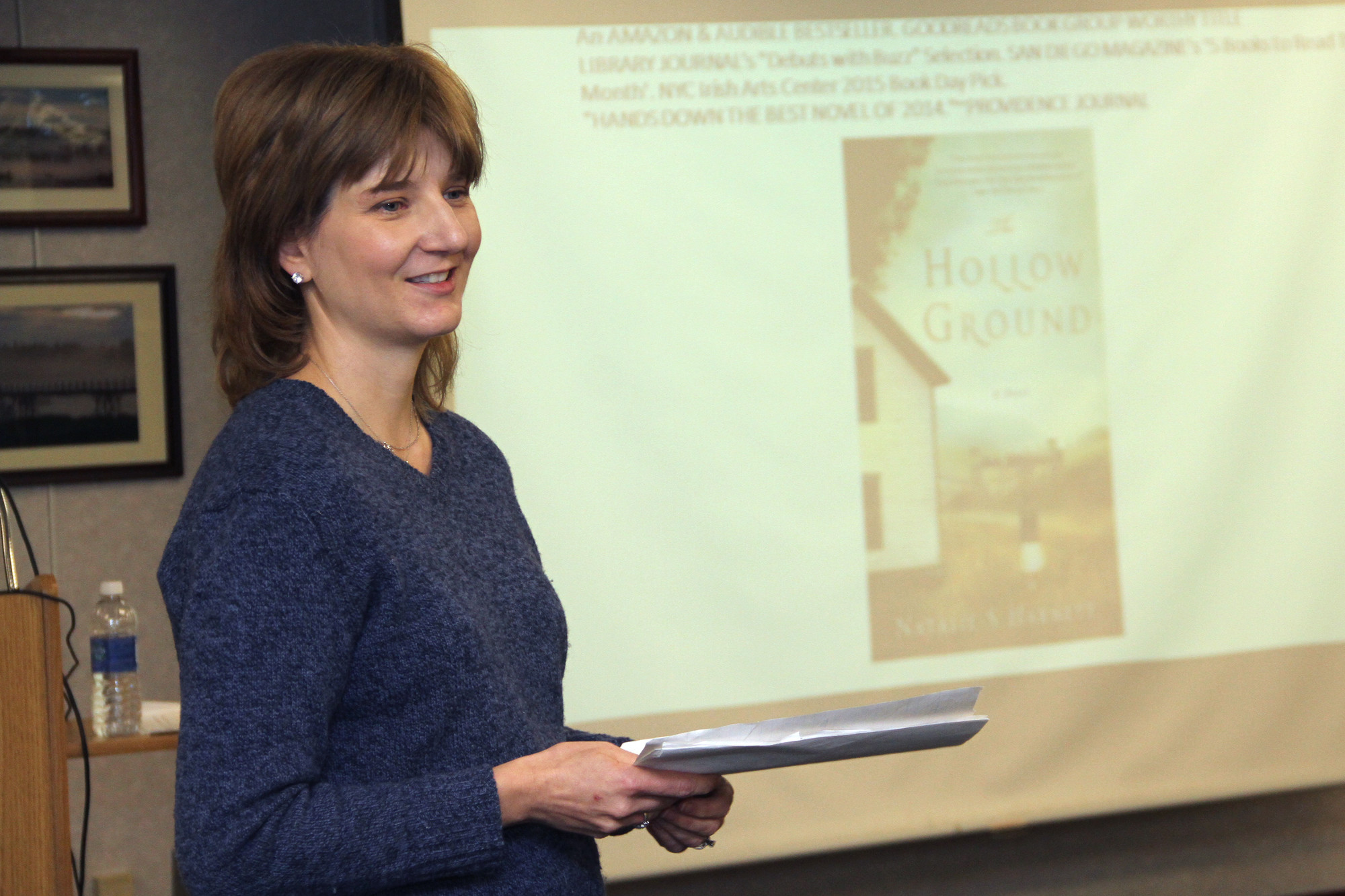 Author Natalie Harnett talks about her book, "The Hollow Ground."