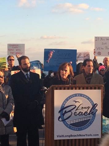 U.S. Rep. Kathleen Rice and other officials called on Cuomo to veto the proposed LNG project.