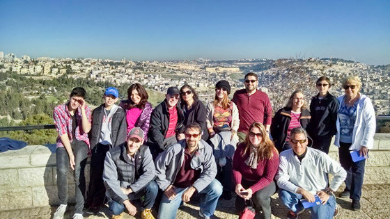 The group spent time in the Old City of Jerusalem during its 10-day trip to the Holy Land.