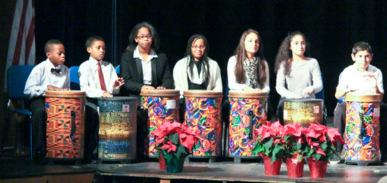 Members of the Lenox Drum Ensemble performed on Jan. 15 at the Concerned Parents of Baldwin’s annual Dr. Martin Luther King Jr. Celebration.