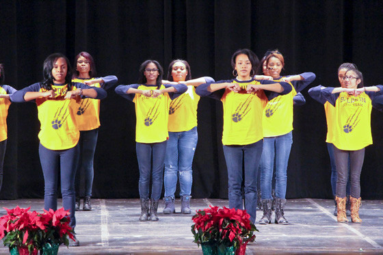 The Baldwin High School step team performed on stage at the Concerned Parents of Baldwin’s annual Dr. Martin Luther King Jr. Celebration on Jan. 15.