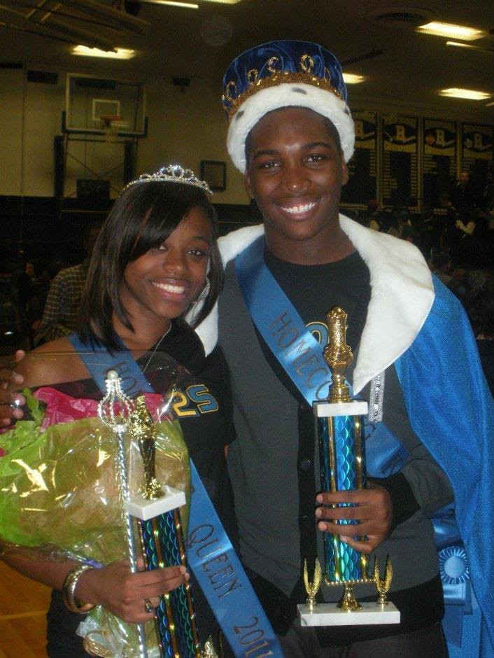In addition to singing on national television, Travis Finlay was named Baldwin High School’s Homecoming king in 2011, and accompanied that year’s queen, Ayanna Hudson.