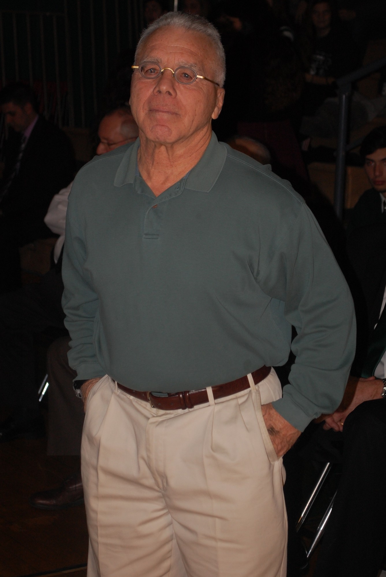 Alumnus Ron Russo, who now lives in Michigan, was honored for his induction into the National Wrestling Hall of Fame.