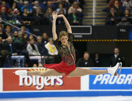 Samantha Cesario’s free skate performance brought her to fifth place at the U.S. Figure Skating Championships.