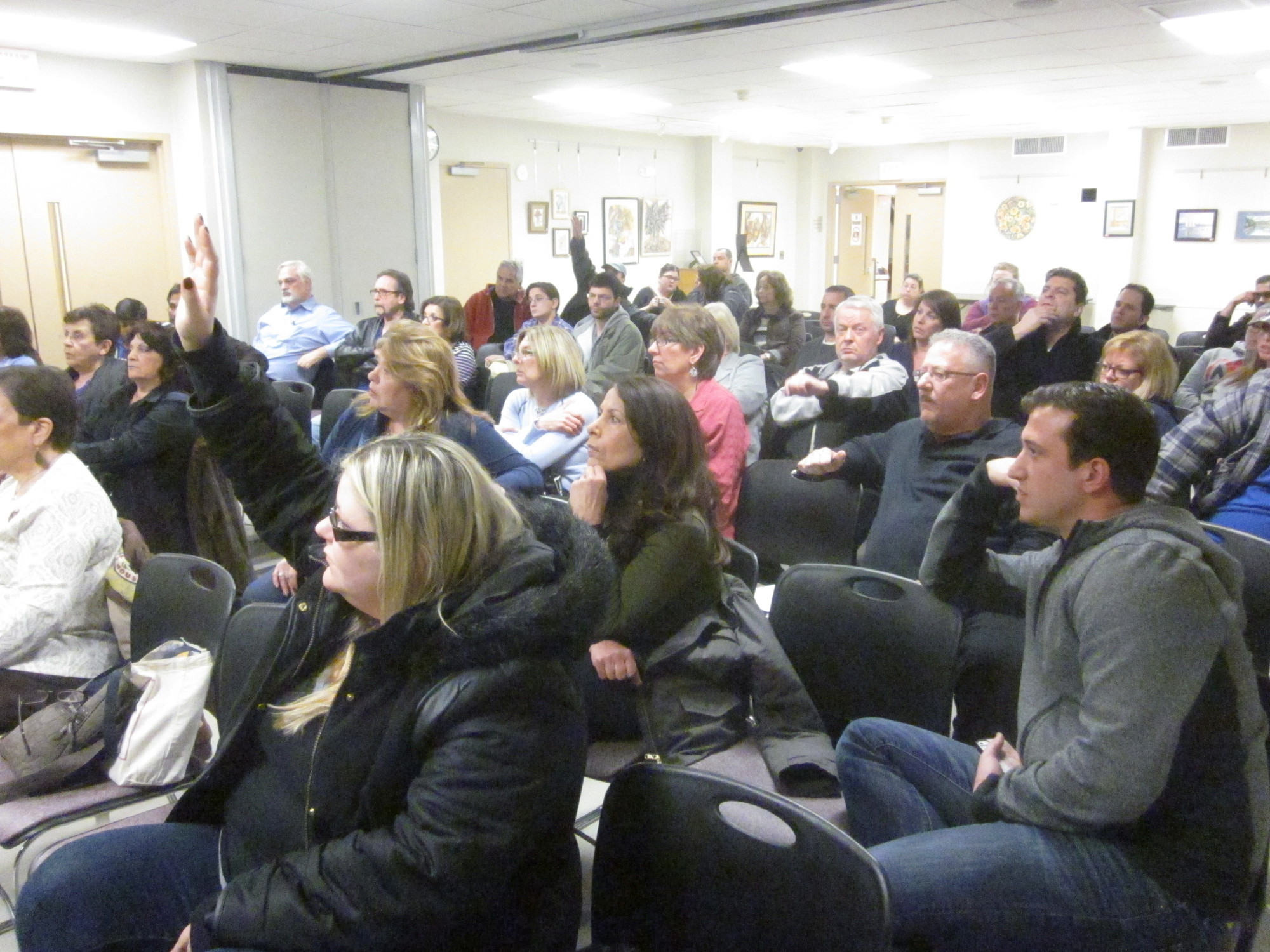 About 40 residents attended a community meeting at the East Meadow Public Library on Jan. 22 to register their opposition to a proposed Taco Bell restaurant at 1939 Hempstead Turnpike.