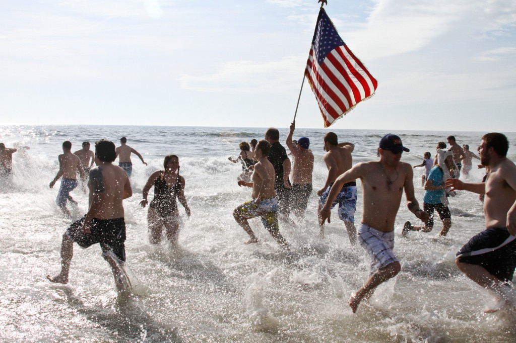 The Long Beach Polar Bears will take the annual plunge to benefit the Make-A-Wish Foundation on Super Bowl Sunday. Herald file photo