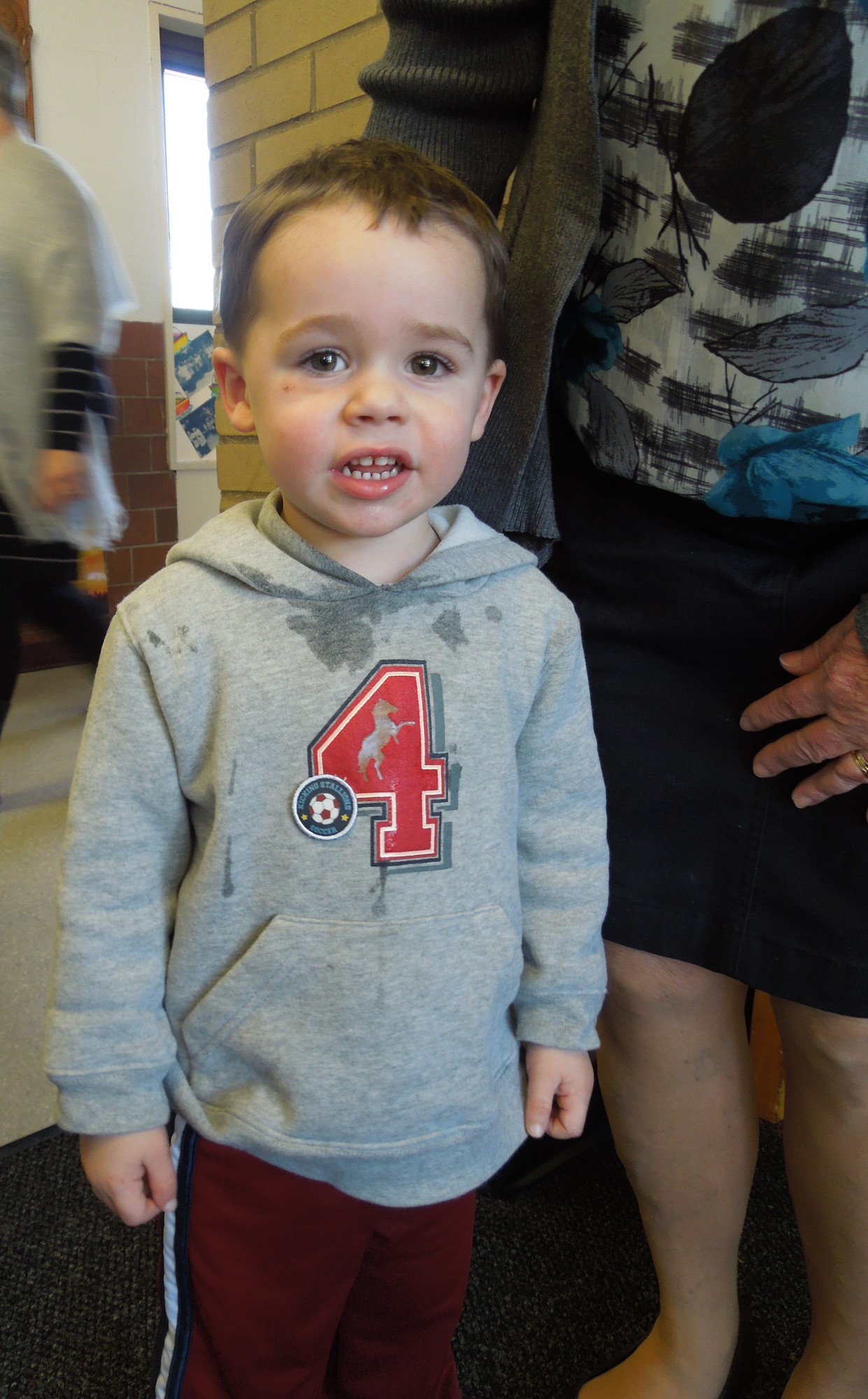 Kellan Tomczyk, 4, is planning to attend nursery school there in the fall.