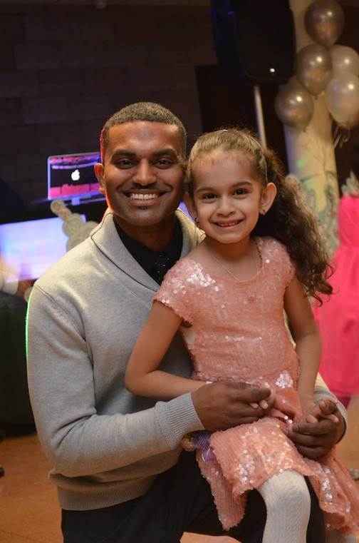 Donelle Gebo and his daughter Alani, 7, had fun at the dance.