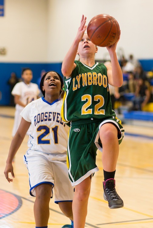 Freshman Sophia LoCicero played a key role in Lynbrook's run to the Class A playoffs, where it suffered a tough 49-48 defeat at Glen Cove.