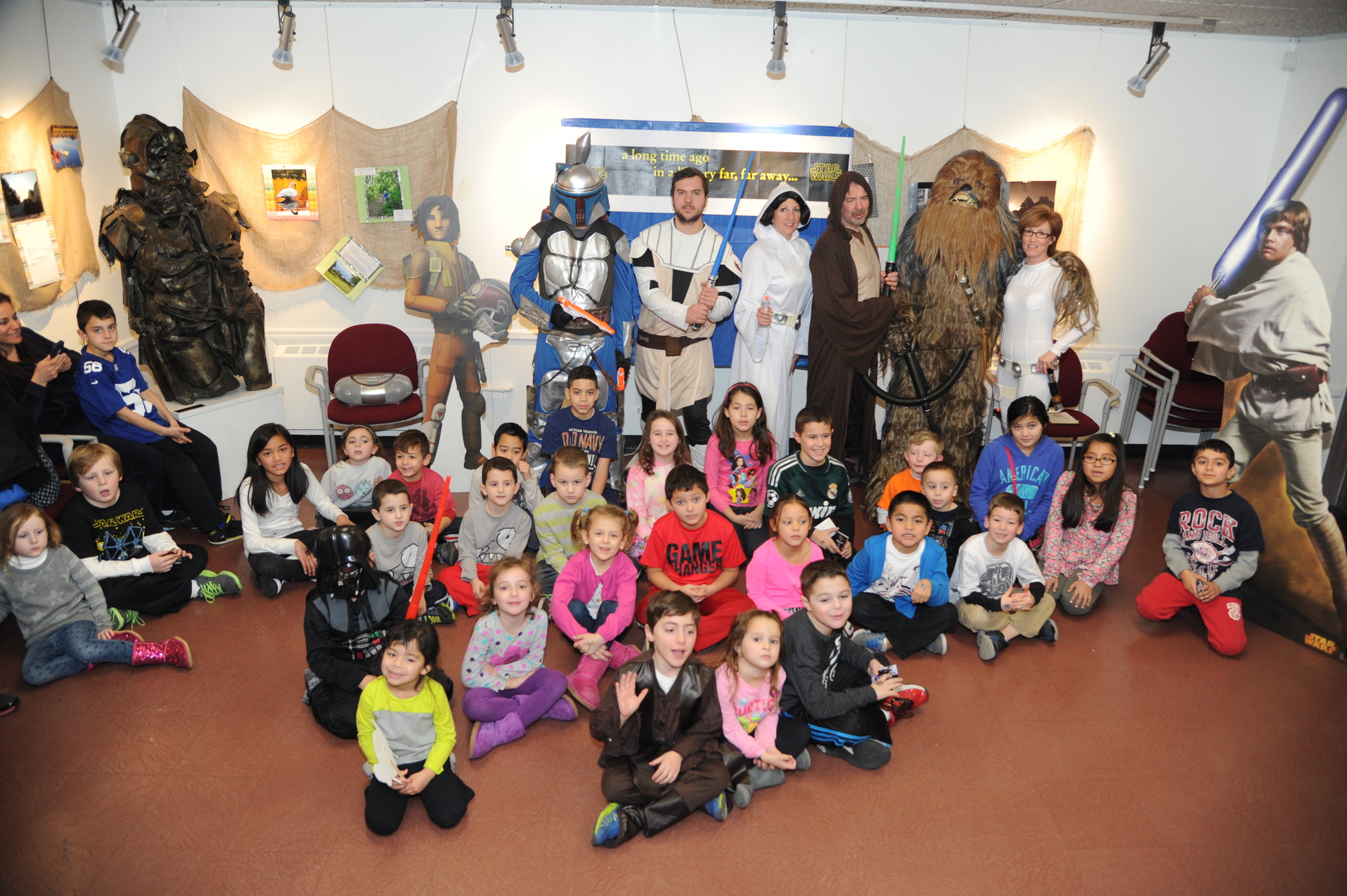 Local children flooded the Bellmore Memorial Library on Jan. 25 for Star Wars Day.