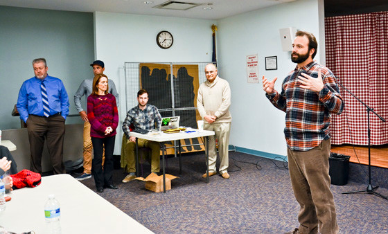 City Councilman Anthony Eramo and other council members spoke to residents at last week’s public engagement session for a new skate park.