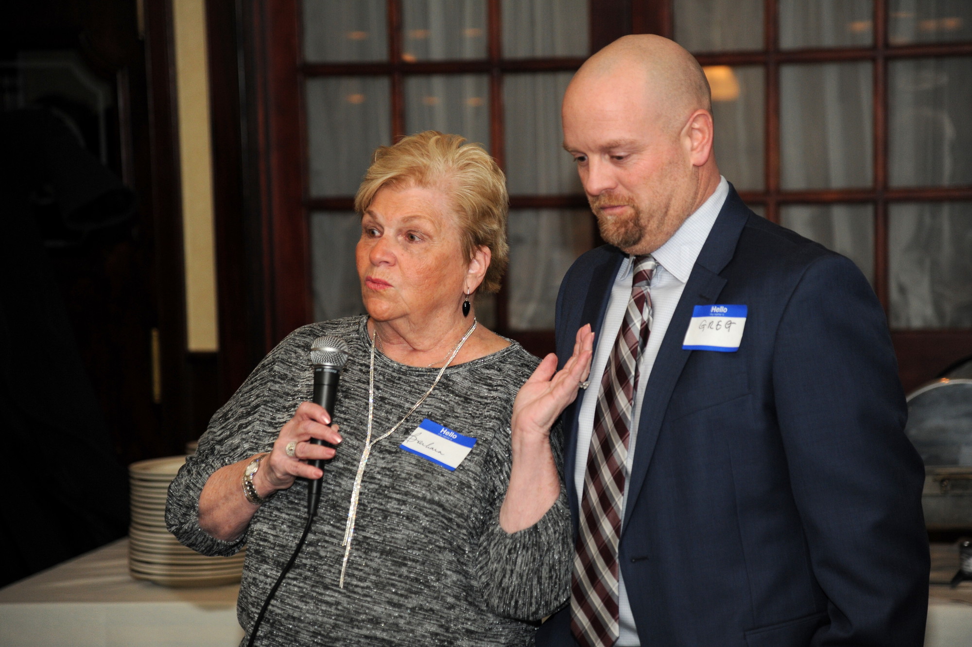 Barbara Goldfeder and Greg Schaefer spoke to Chamber members about their plans for the next year.