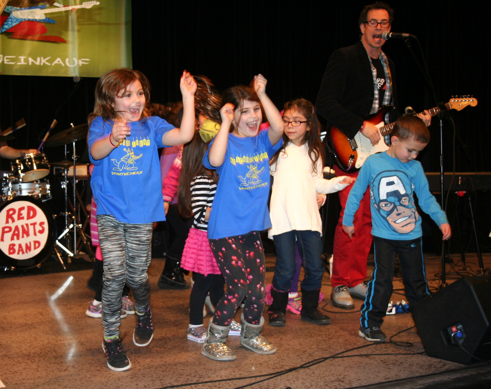 Member of the audience were invited onstage at the Children's Museum in Garden City.