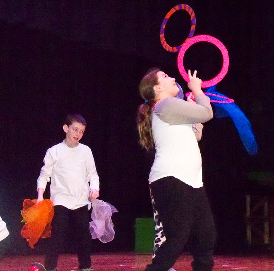 Fifth graders at Island Park Lincoln Orens Middle School participated in the National Circus Project.