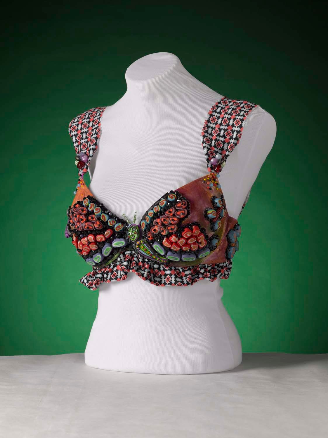 Artist creates nature-themed bras for Natural Land Institute benefit