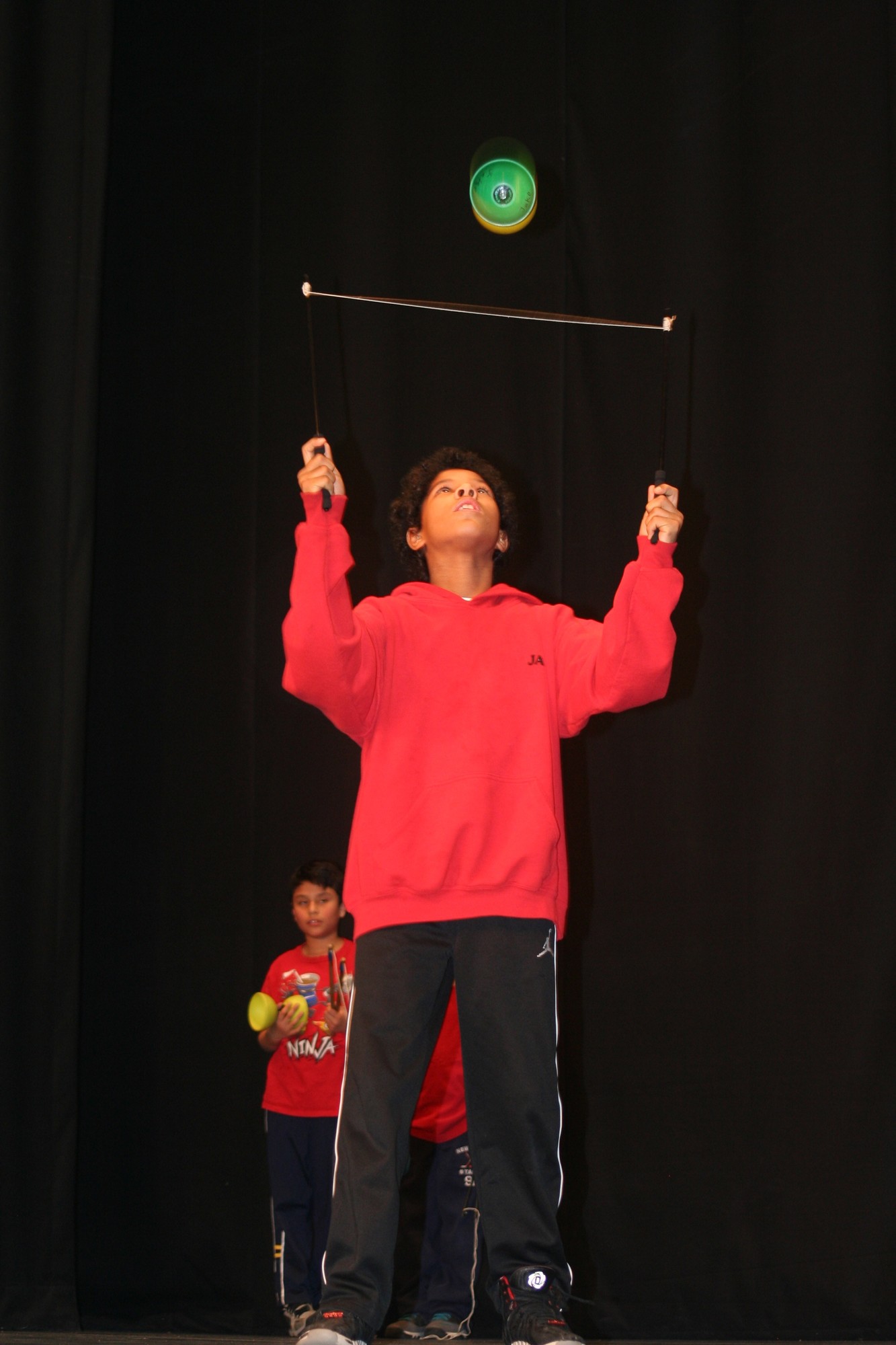 Jake Yuhas wowed the audience with his skill with the Chinese yo-yo.