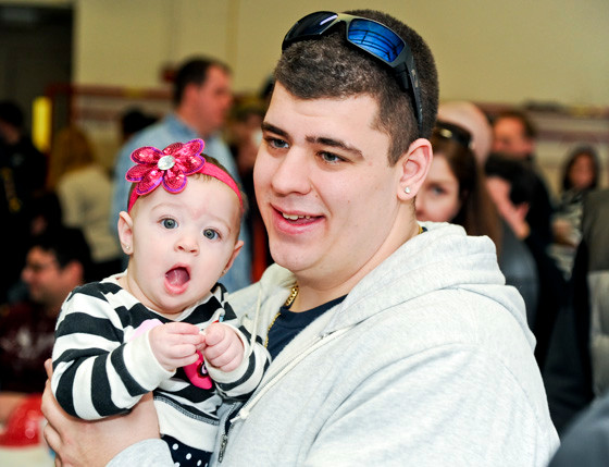 John Polverino with daughter Adrianna(8 months)