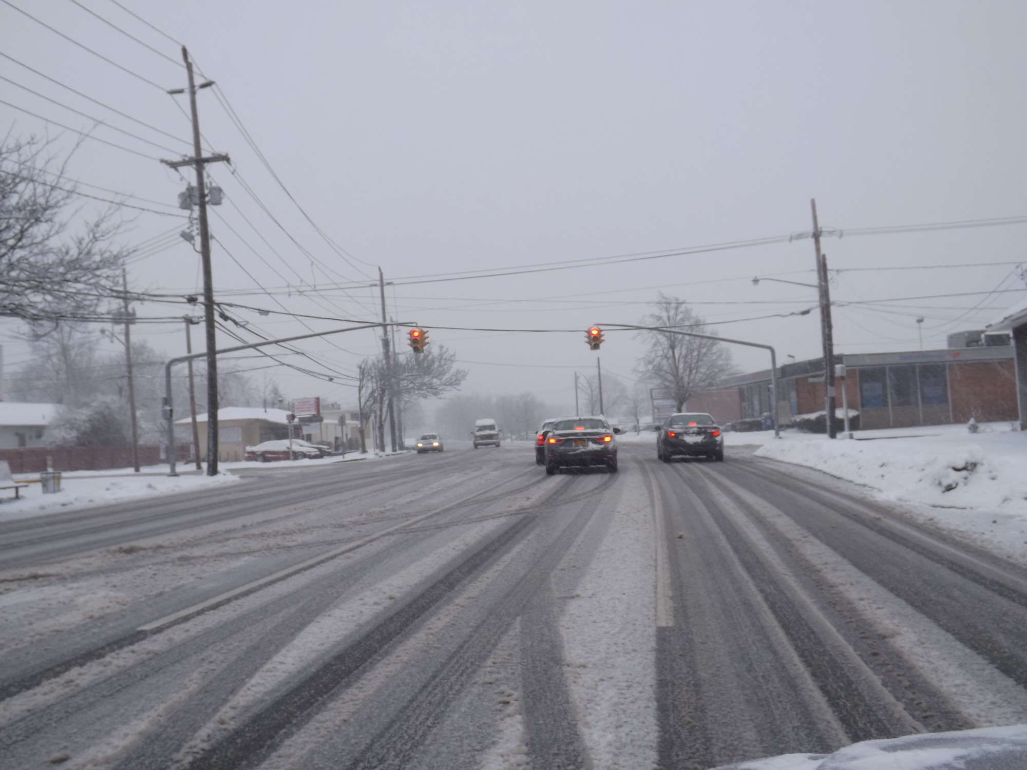 Atlantic Avenue in Baldwin was much quieter Thursday morning than it usually is.