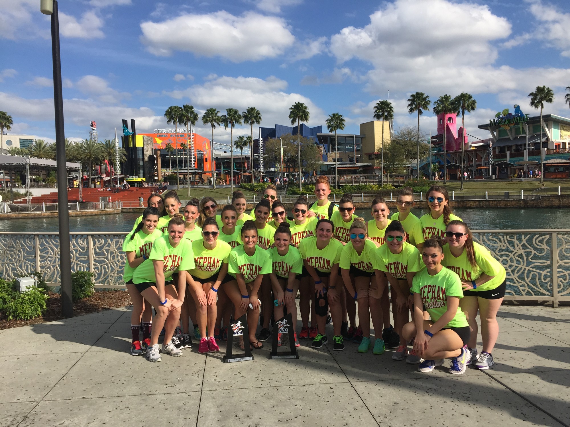 The Mepham High School kickline team, the Pirettes, capped another season full of accomplishments at the National Dance Alliance Championship in Florida.