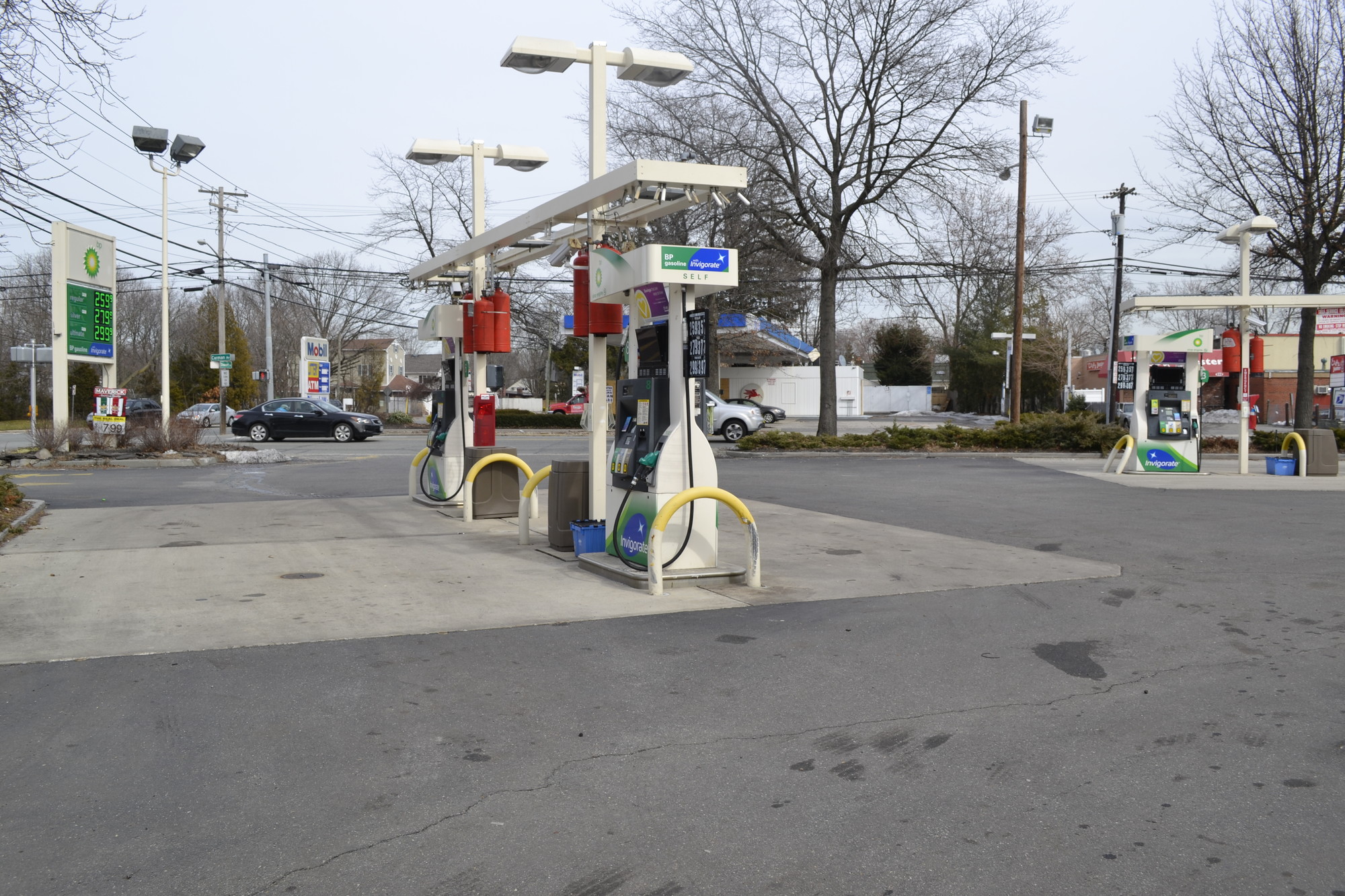The station, on 865 Carman Ave., was shut down for two weeks after it was discovered that its gas tank contained five inches of water — well above the legal limit of two, Nassau County officials said. The station reopened on March 10.