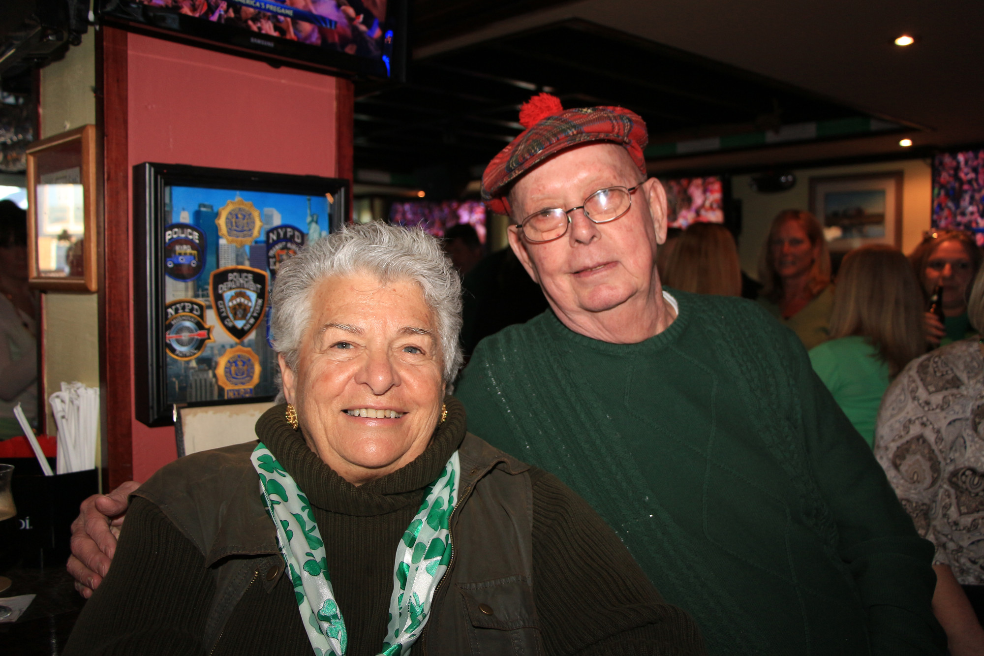 Ginny Foley and Robert McCormick shared laughs with many friends, at Sonny’s Canal House on St. Patrick’s Day.