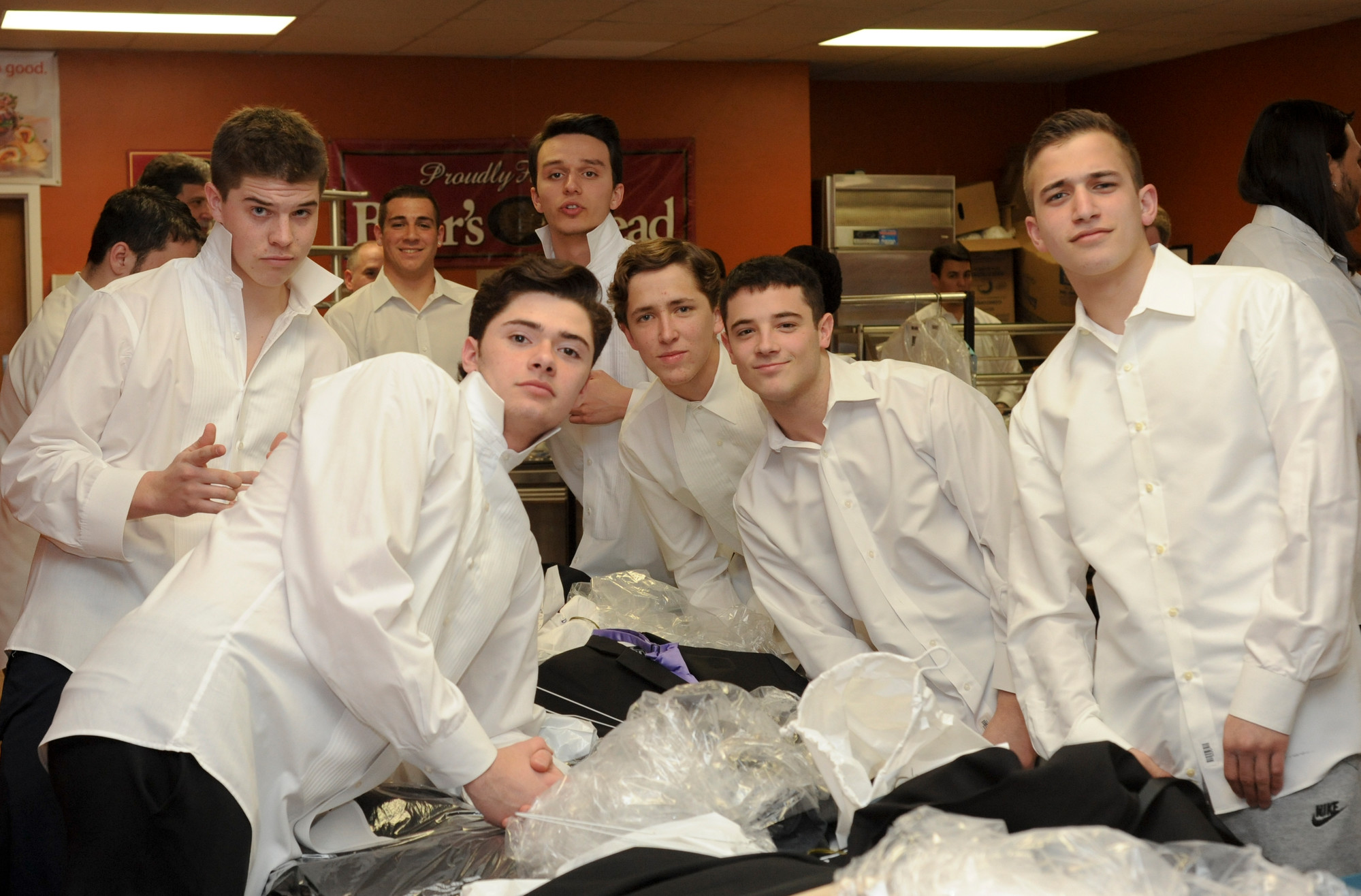 OHS The sharp dressed men: Brian DiDominica, Mike Sikas, Chris Giovinco, Alex Malavet, Tyler Lorberbaum and Alex Weber.