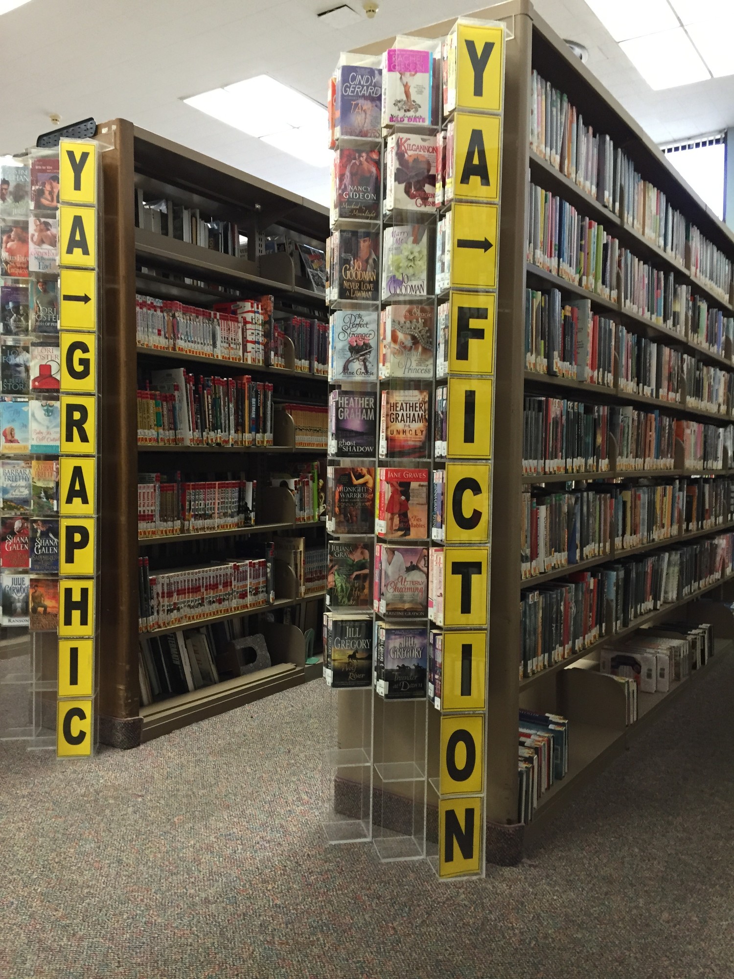 The young adult section would be expanded from two shelves of materials to a room.