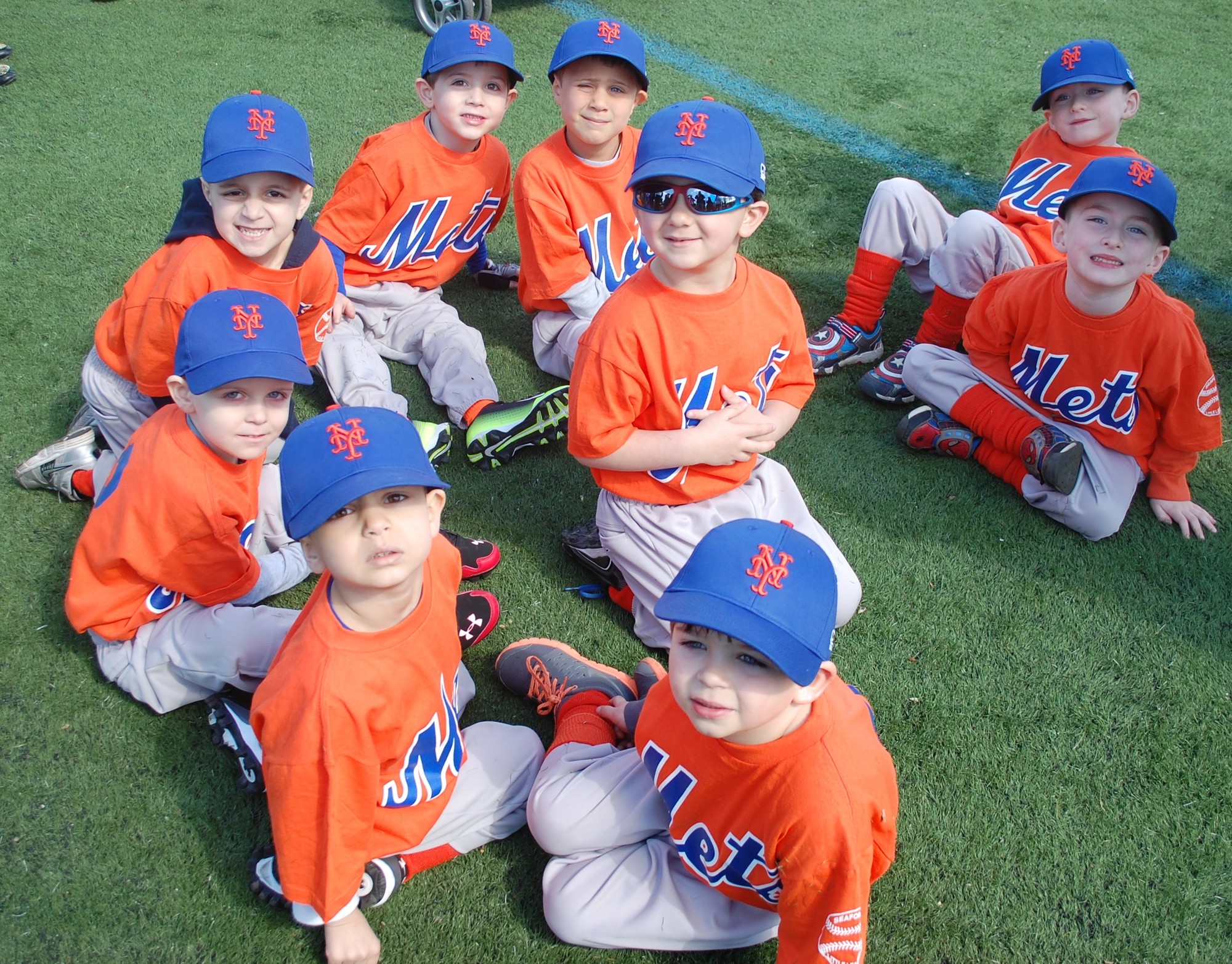 The Mets, liked their professional counterparts were all excited for the start of the new baseball season.