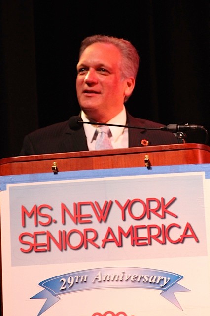 Ed Mangano greeted the guests at the 2014 pageant.