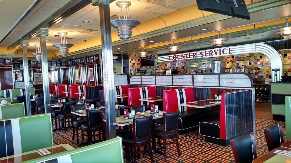The renovated interior of the diner was inspired by classic Hollywood, owner Andrew Loucas said.