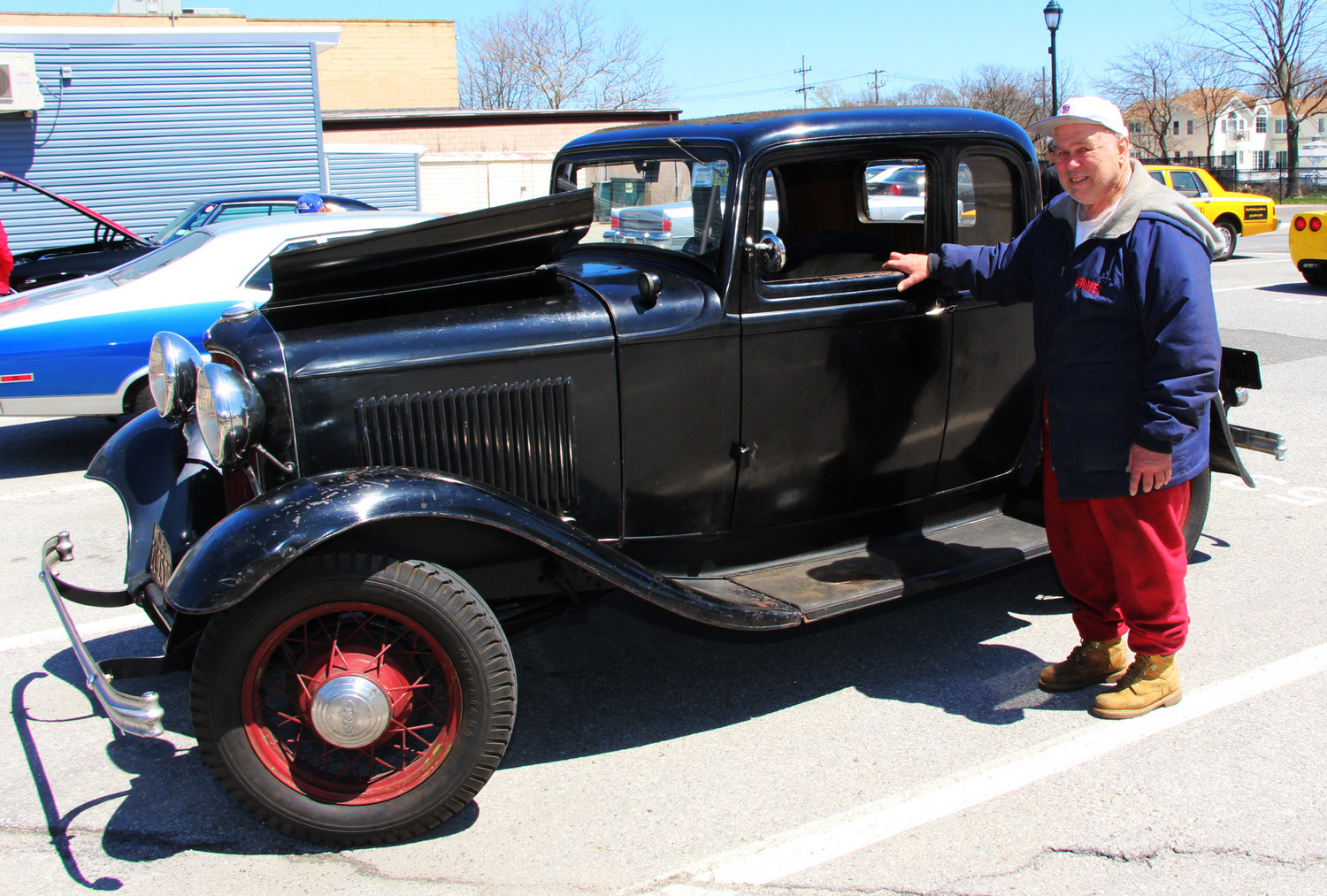 Harry Verity, owner of the 1932 Ford Model B.  Harry shows off this classic car with many detailed information of this orginial car.