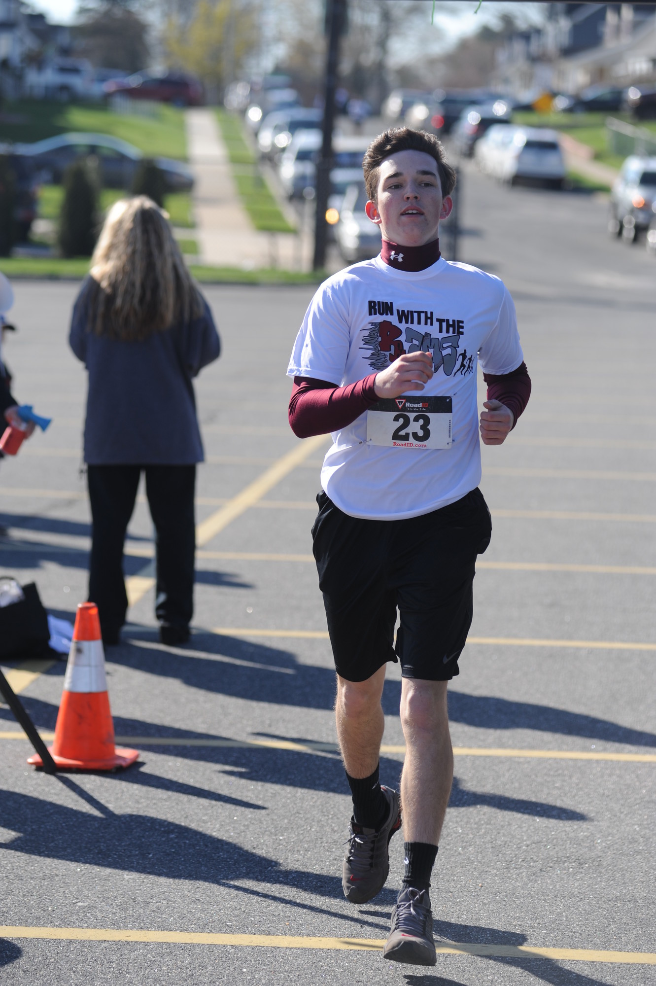 Nicholas Courtney, 13, won the 1-mile fun run.