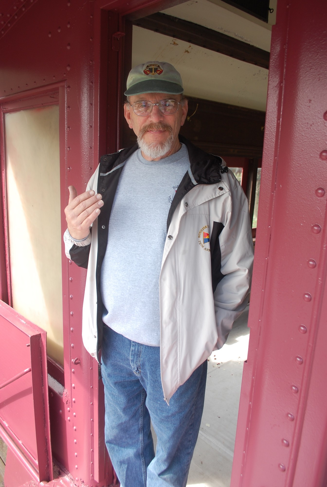 Bob Meagher is hoping to get the inside of the train fixed up by the end of the year to open it to the public.