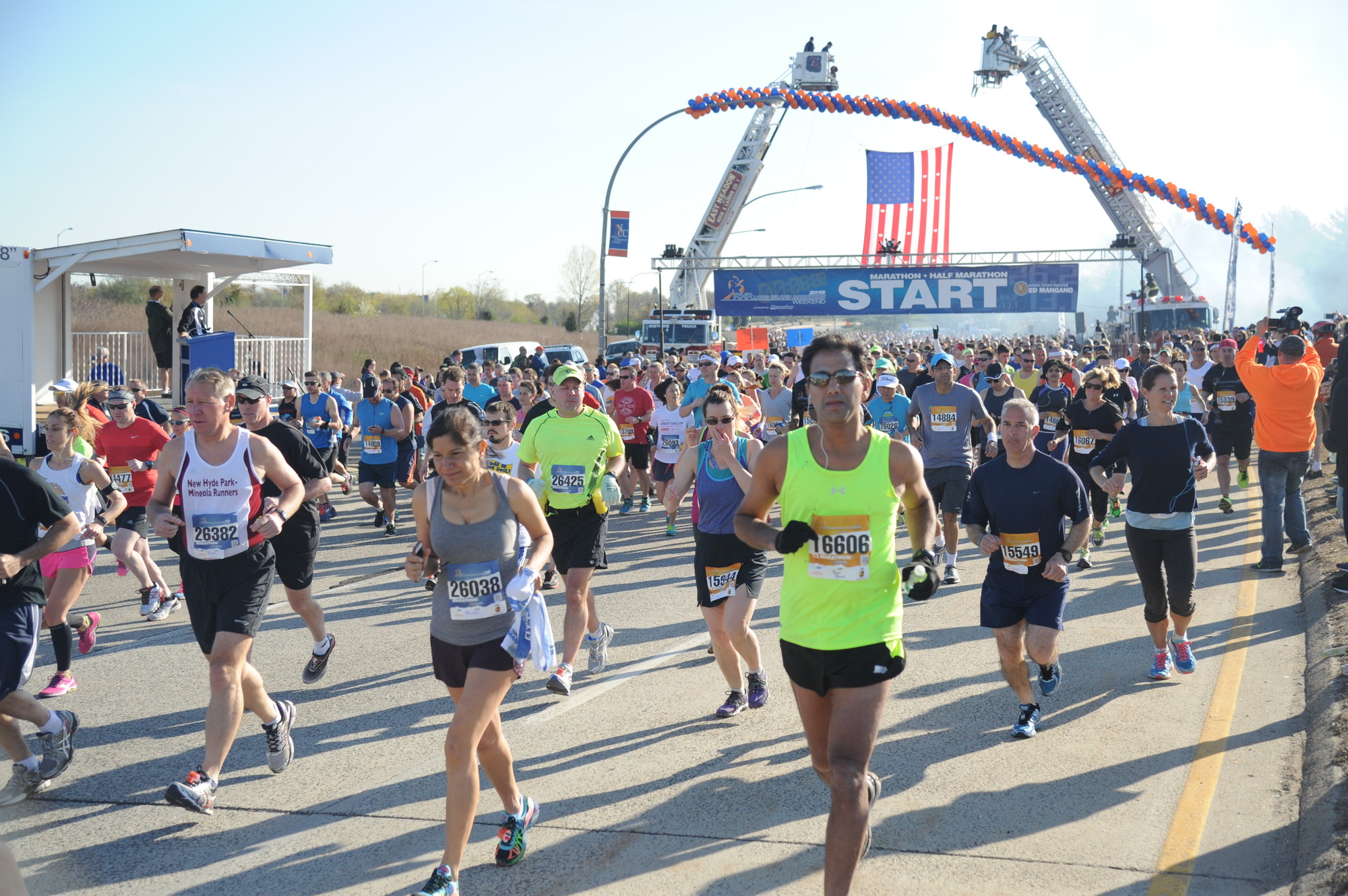More than 3,500 people ran in the Long Island Marathon on May 3, which included a full 26.2-mile race, and a half marathon.