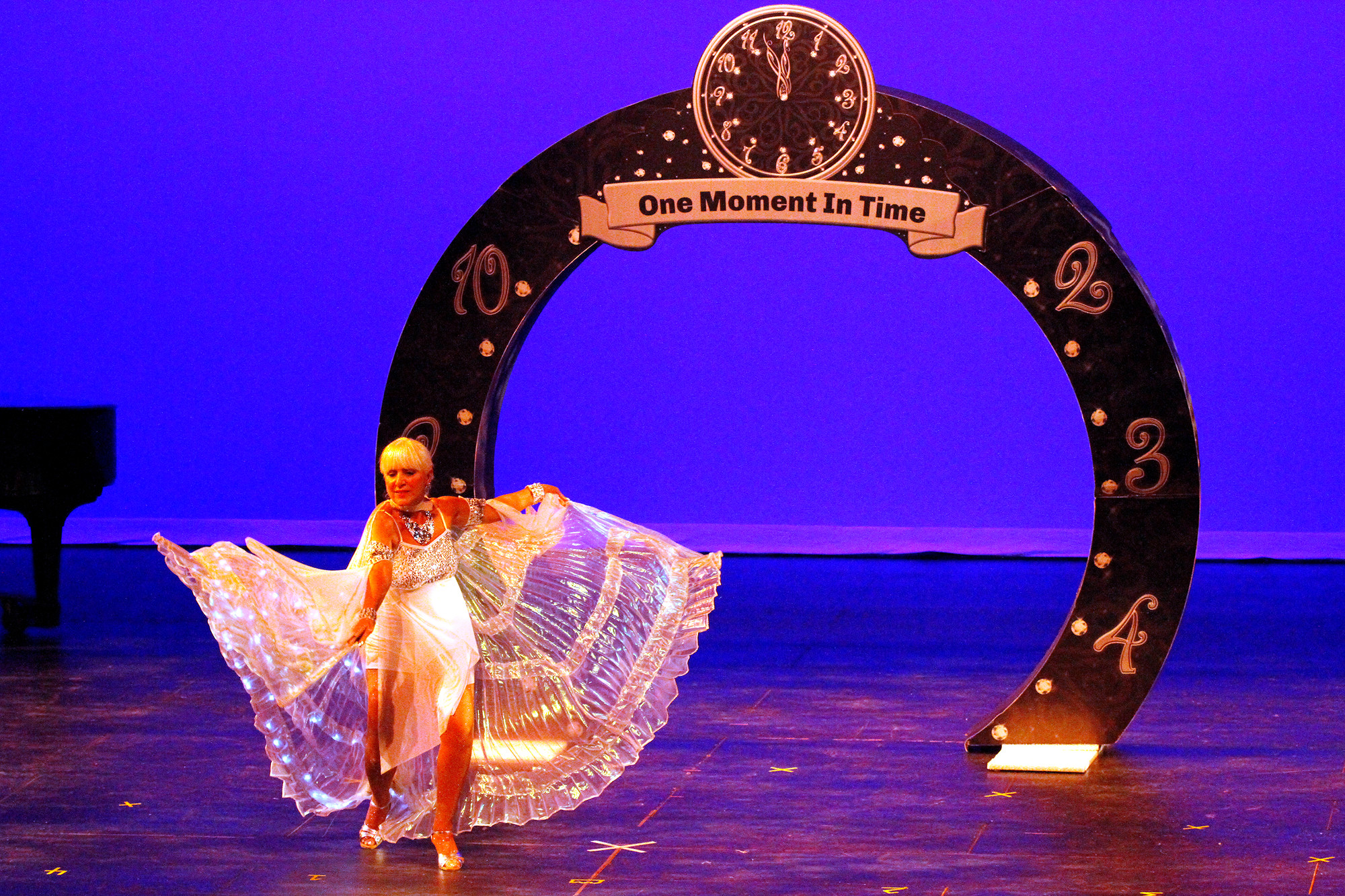 Marie, a longtime dancer, wowed the crowd at Hofstra University with her performance.