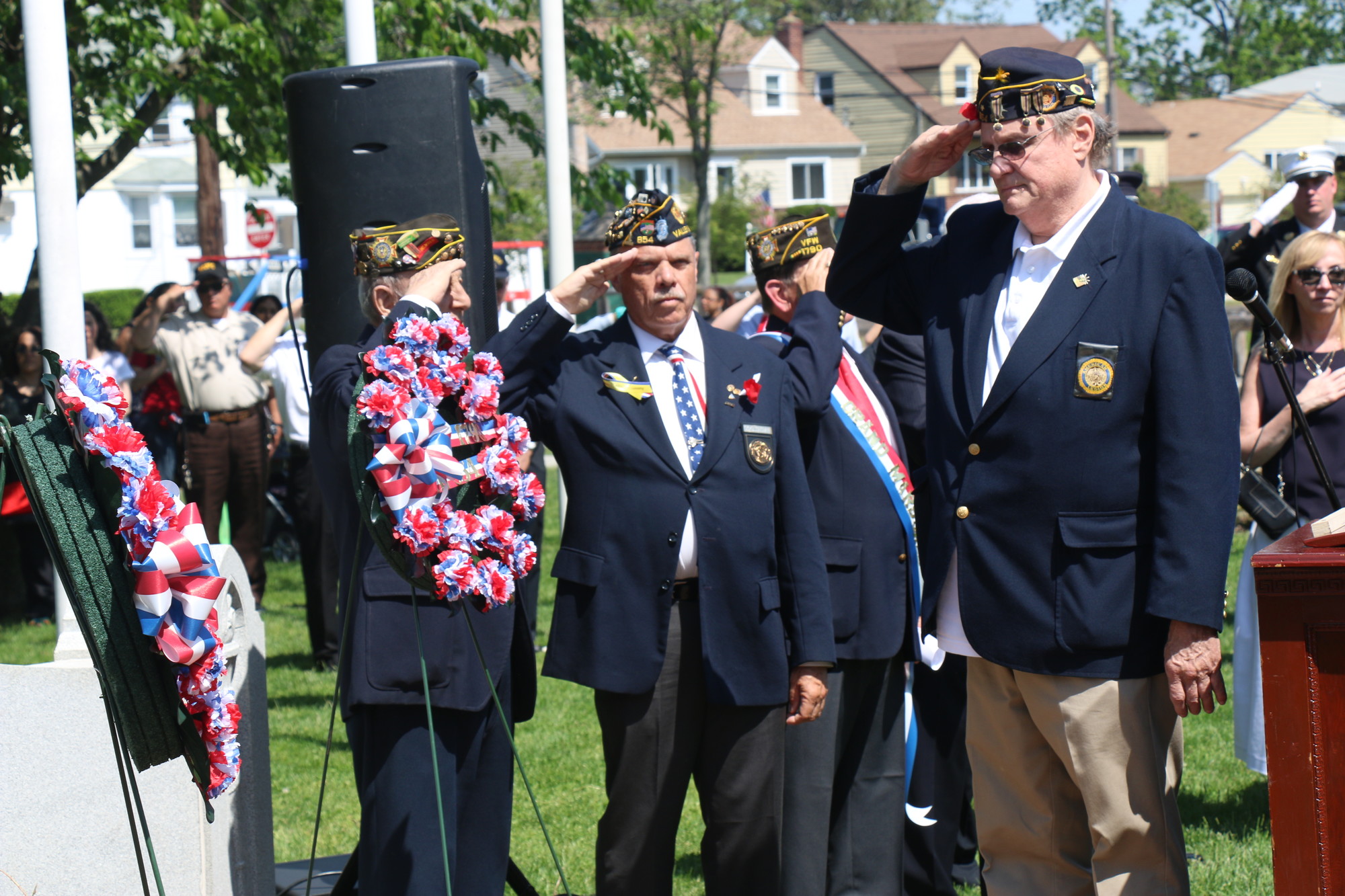Summer weather and large crowds marked the annual commemoration.