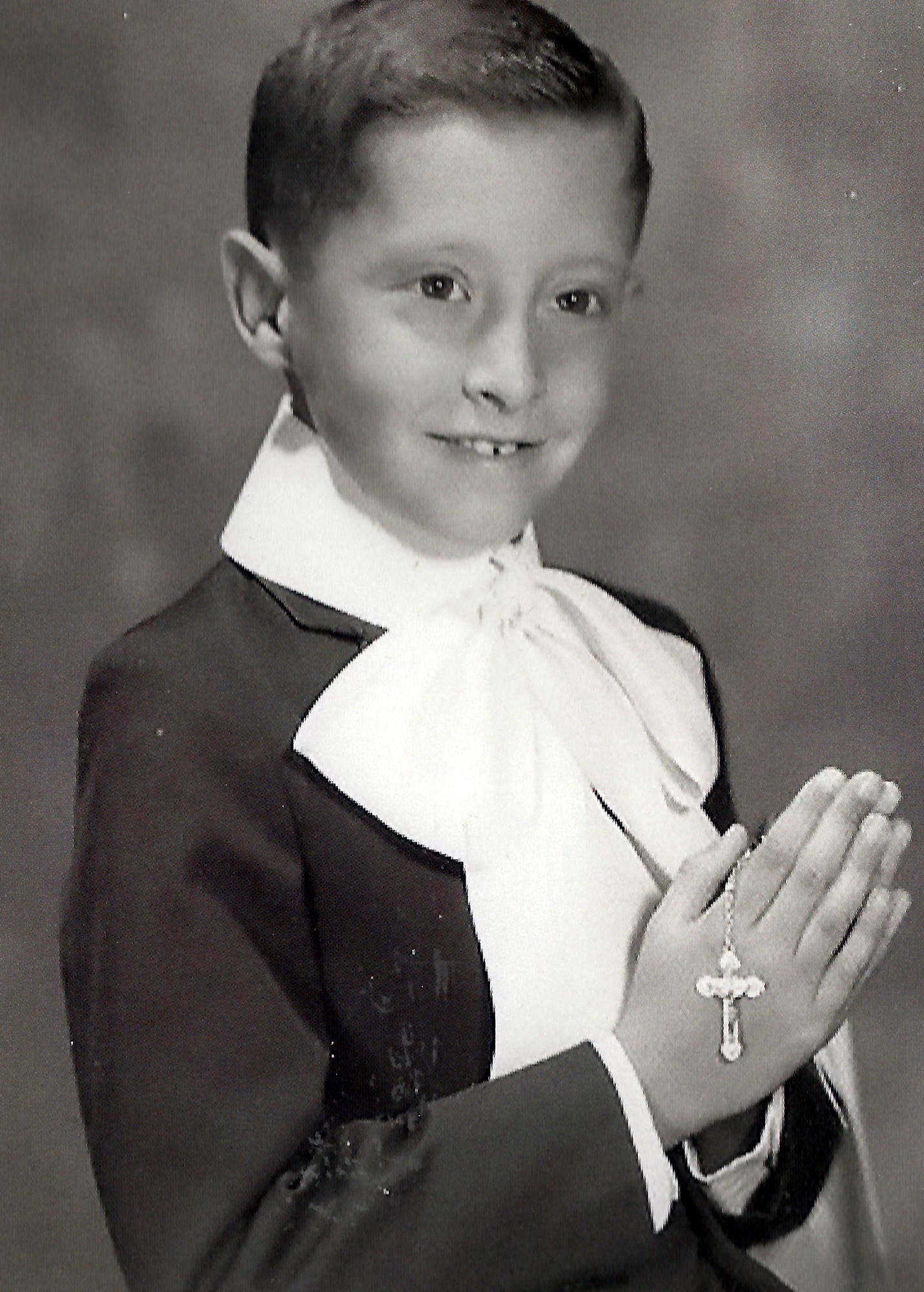 Father Frank made his First Holy Communion at Notre Dame church in New Hyde Park.