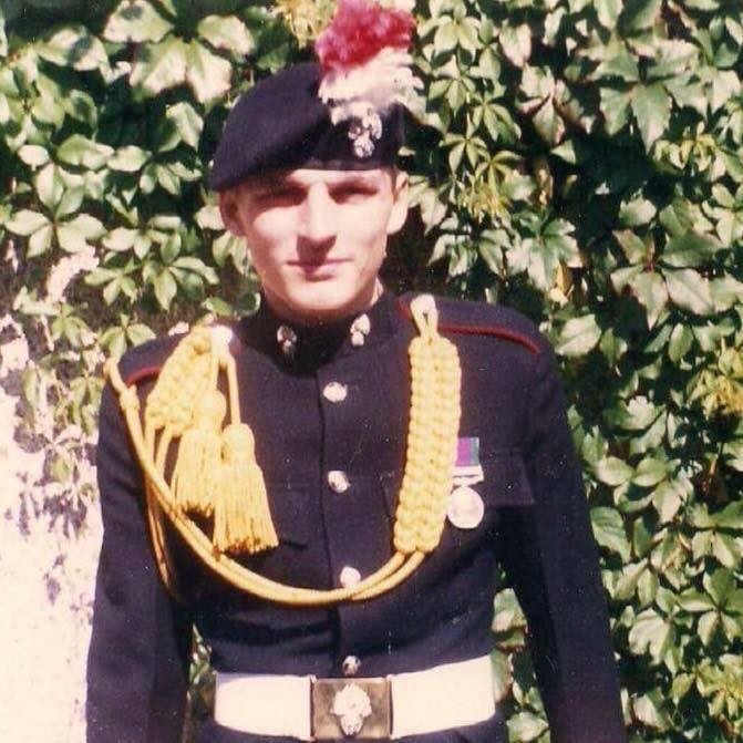 Allain served in the British Army for six years in the 1980s.